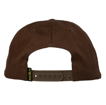 Back of Brown Snapack Hat