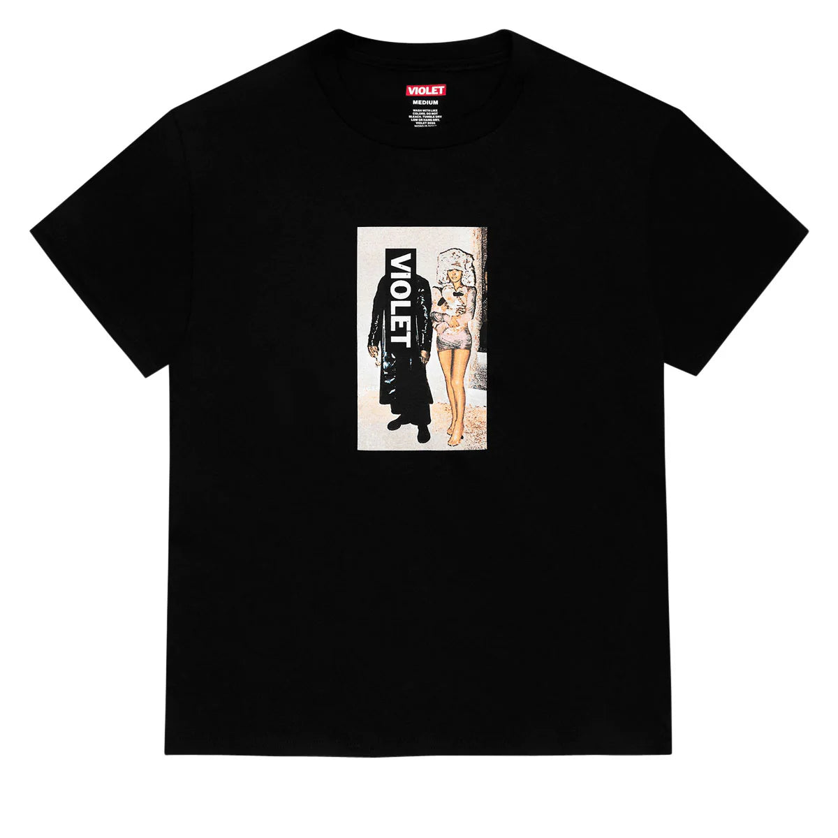 Violet It's A Girls World T-Shirt (Black)