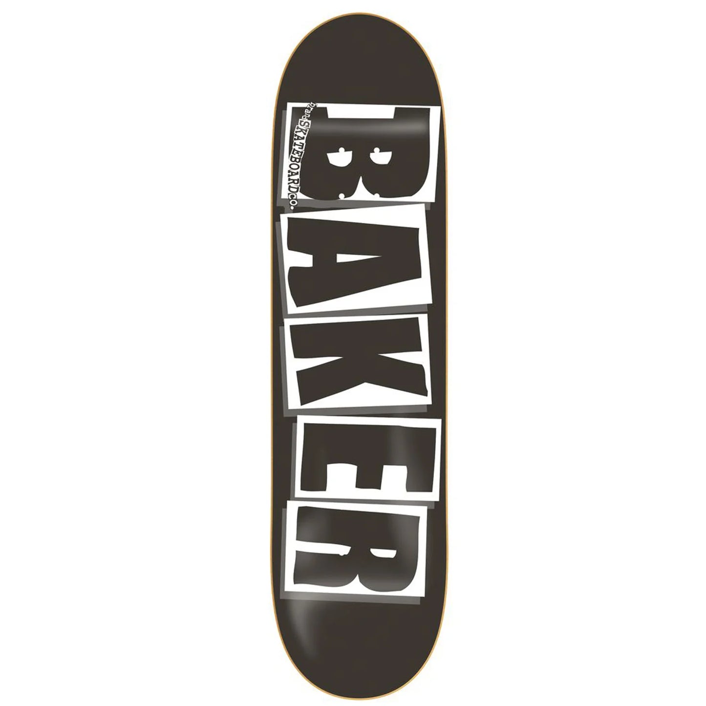 Baker Brand Logo Black White Deck 8.25