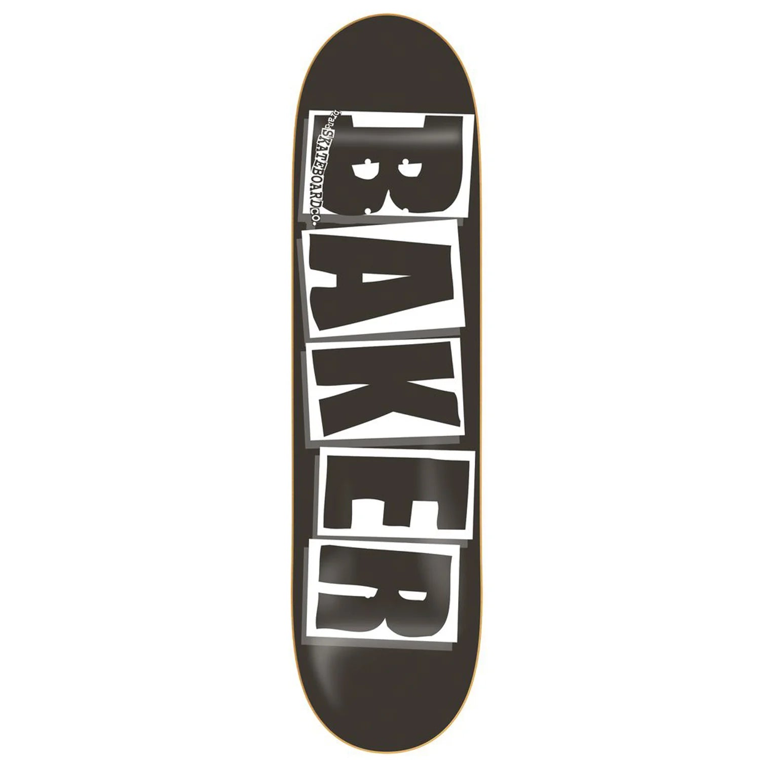 Baker Brand Logo Black White Deck 8.25