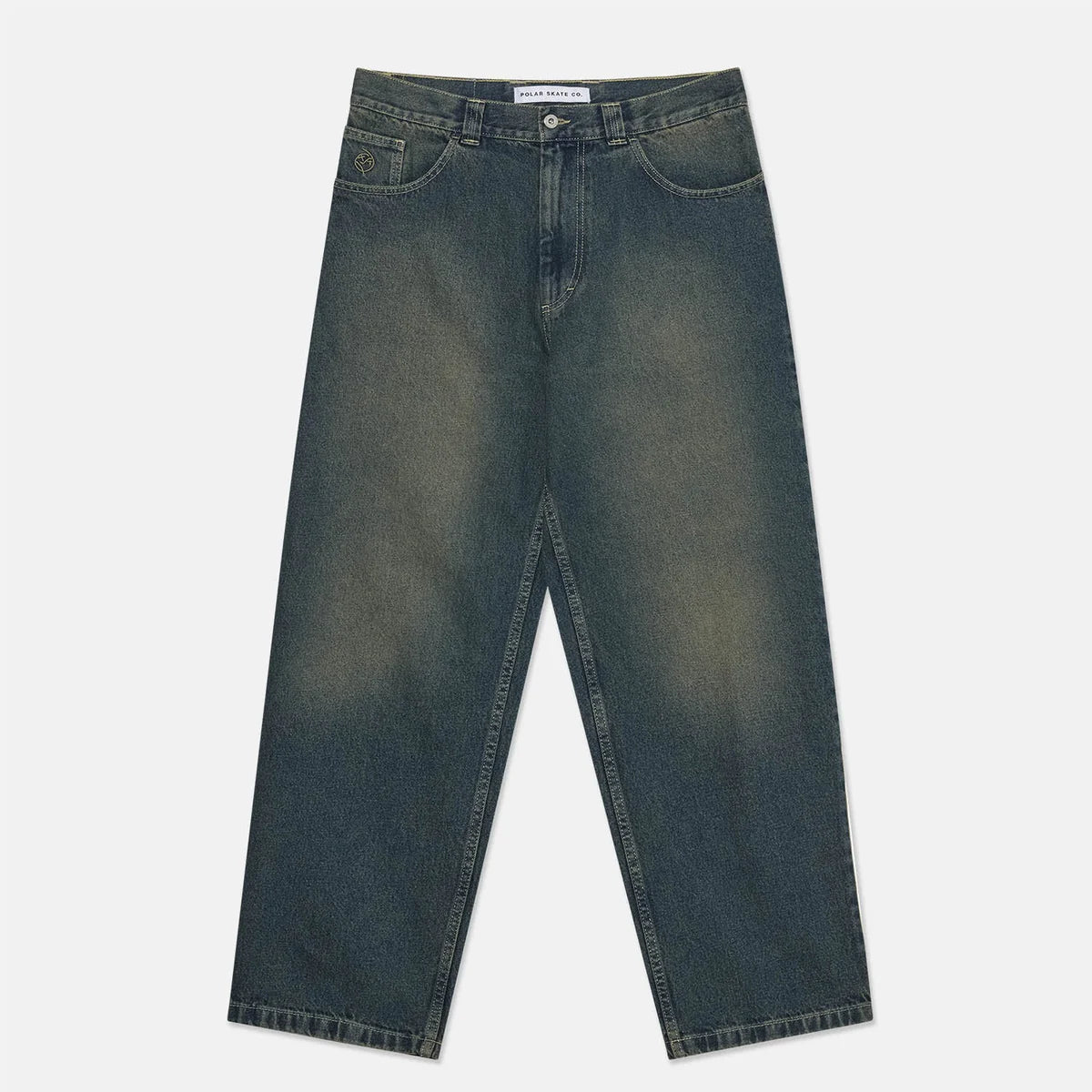 Polar Skate Co. Big Boy Denim Pants (Dirty Blue) - Plus Skateboarding