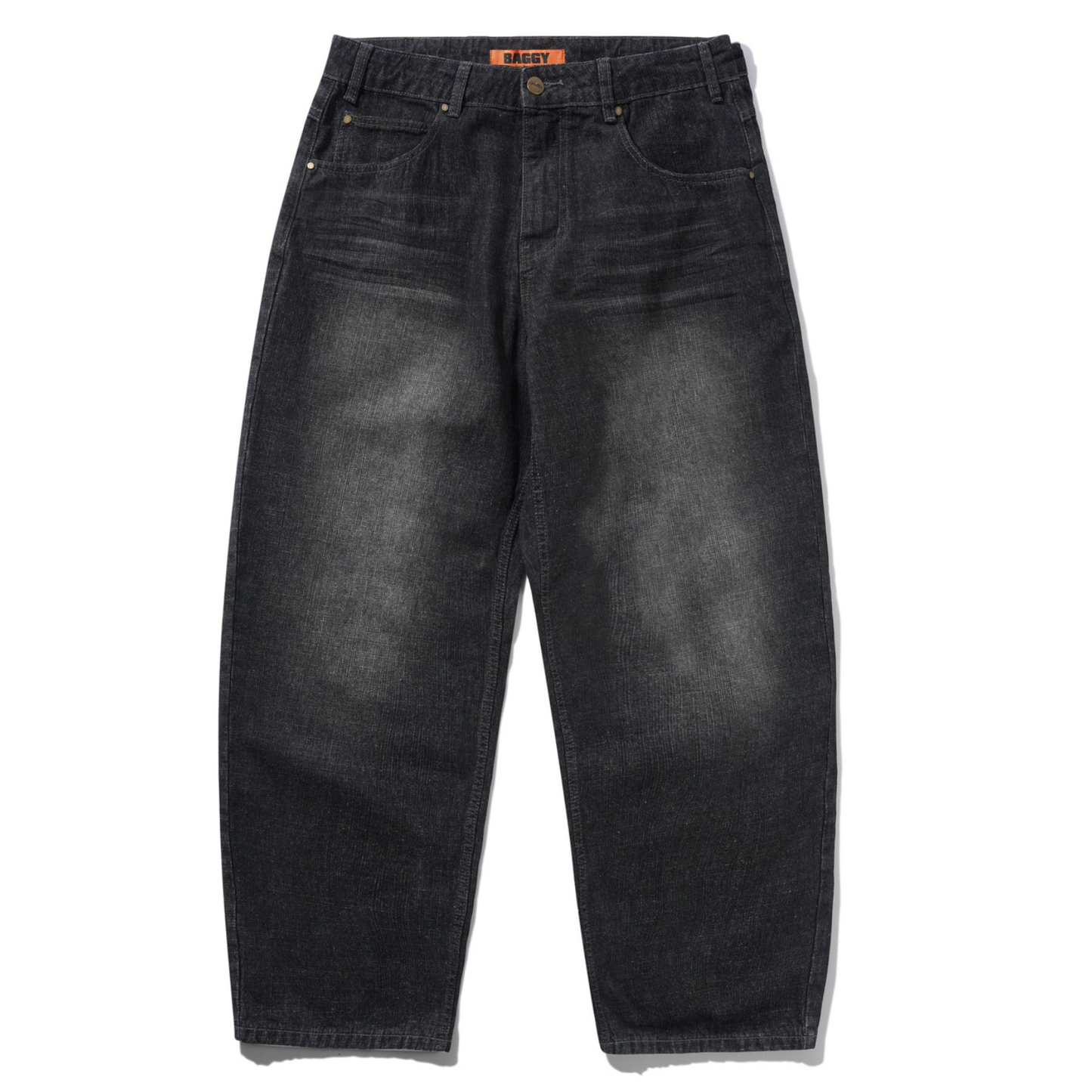 Black jeans on a white background