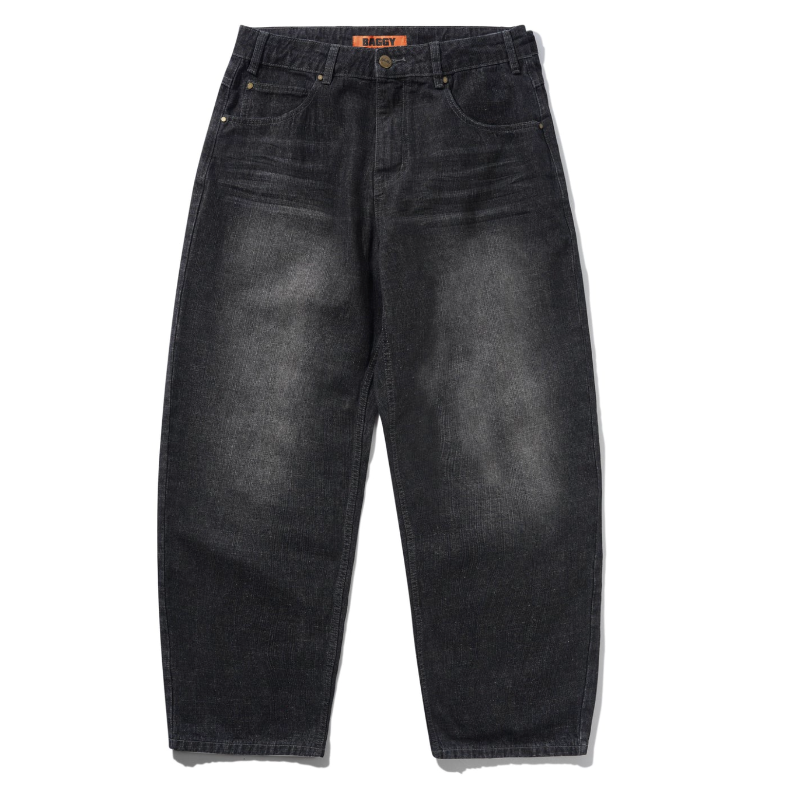 Black jeans on a white background