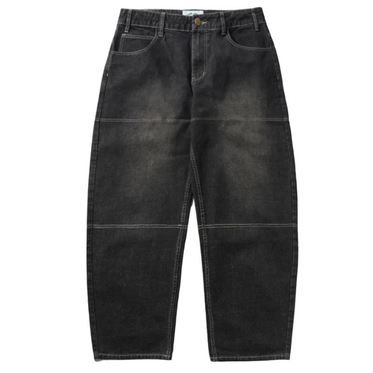 Black jeans on a white background