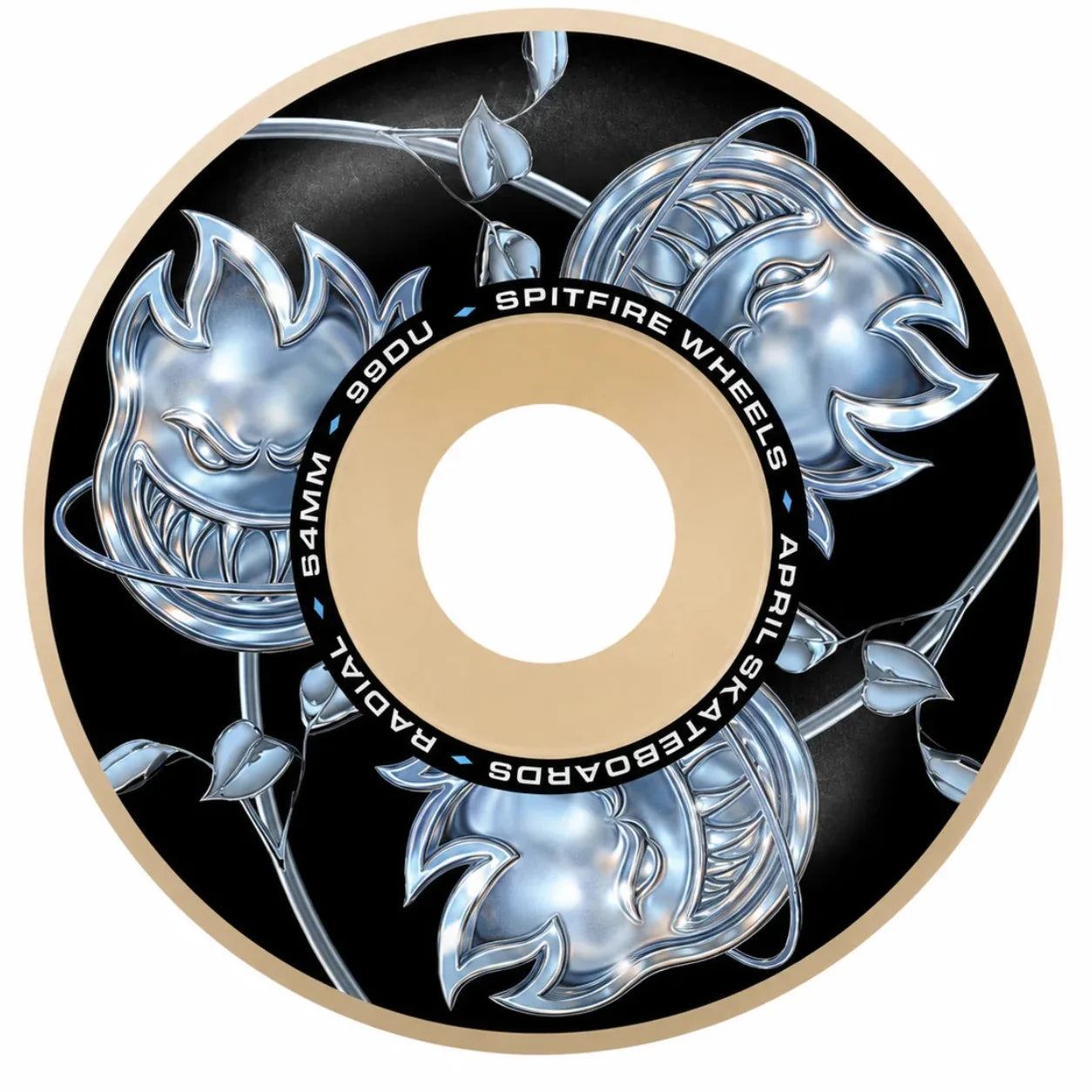 Spitfire X April Bighead Rose Radial Wheels 99DU 54mm