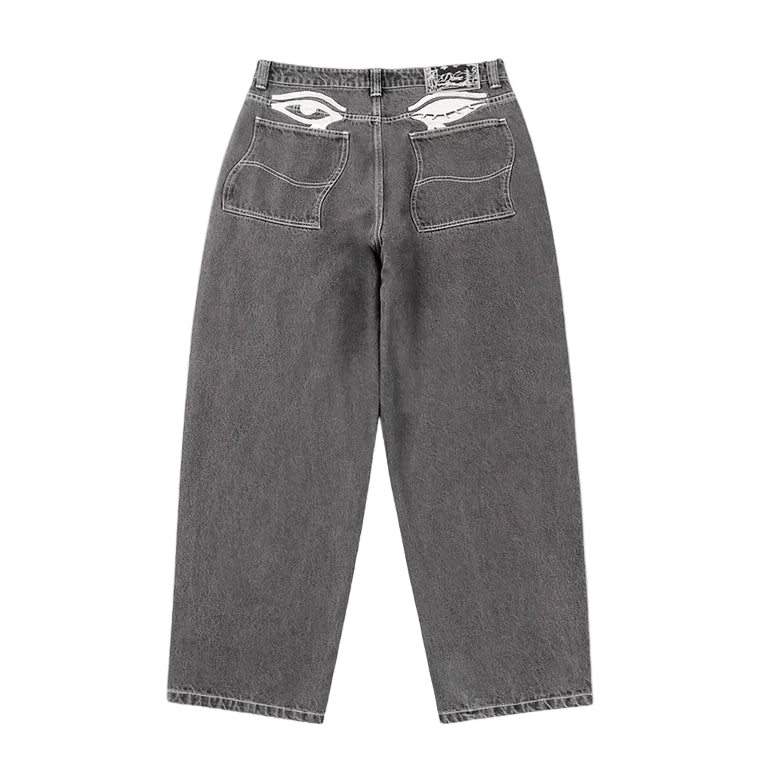Dime Baggy Wink Denim Pants (Faded Black)
