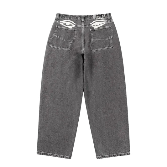 Dime Baggy Wink Denim Pants (Faded Black)