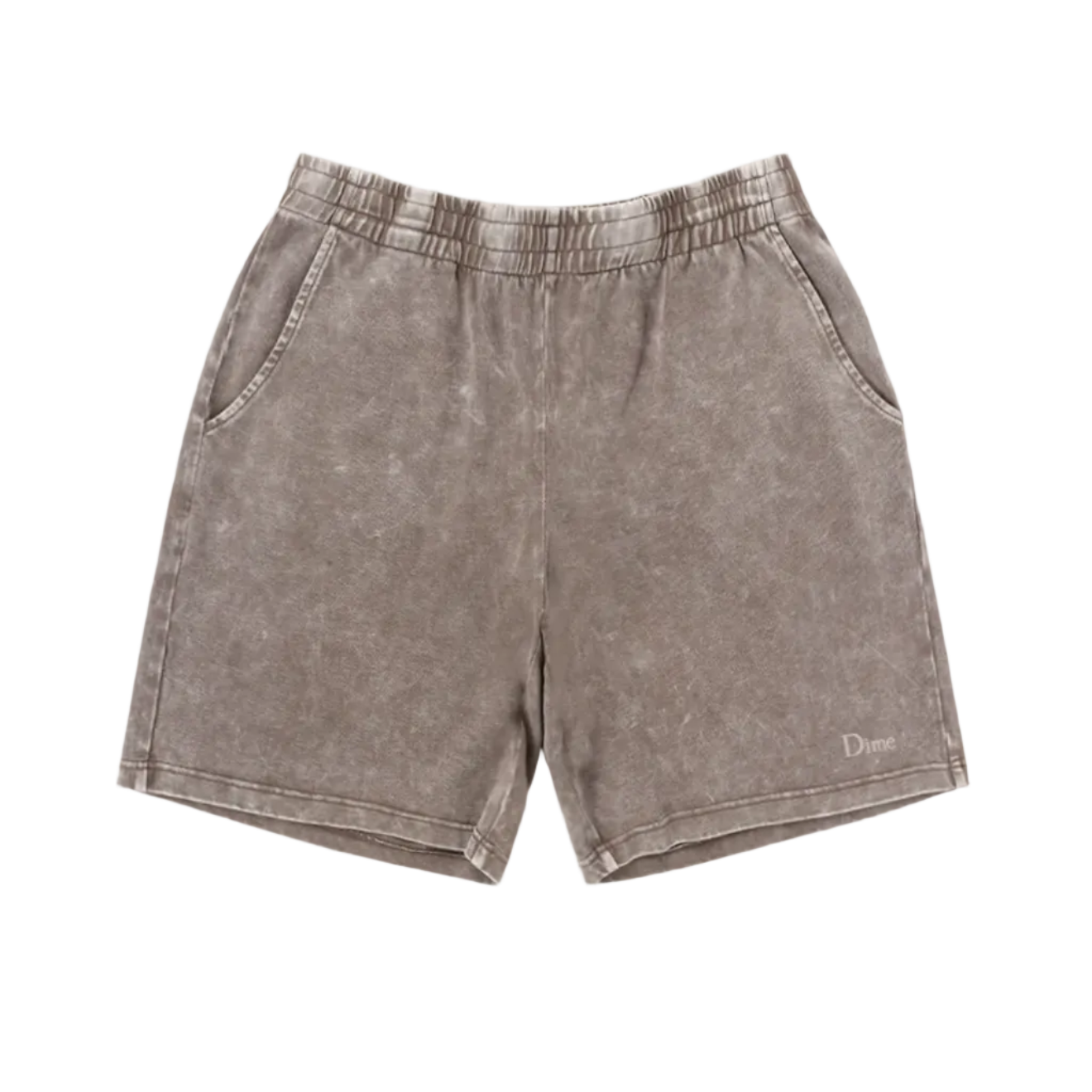 Gray shorts on a white background