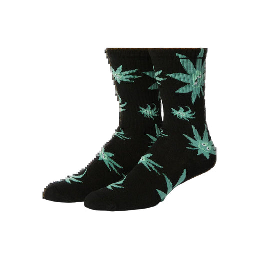 Huf Green Buddy Exhale Socks (Black)