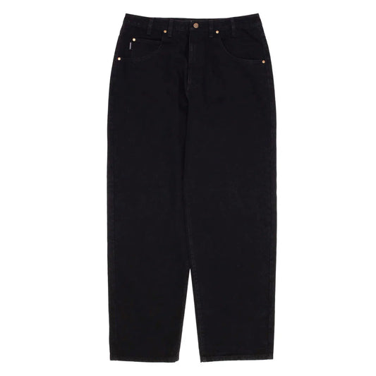 GX1000 Baggy Pant - Black Denim on white background