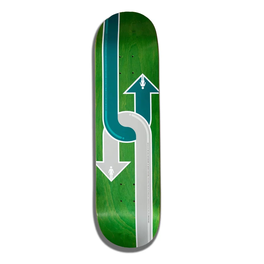Girl Griffin Gass Dual Directional Twin Green 8.25"