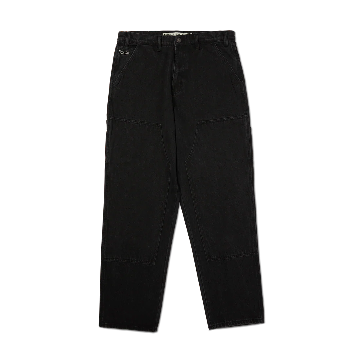 Black pants on a white background