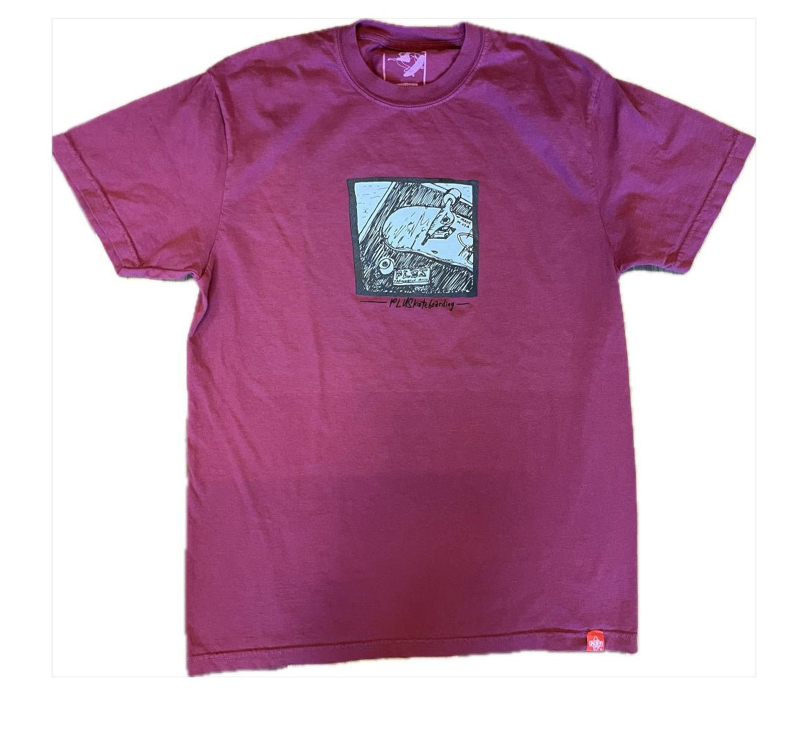 PLUS Reds t shirt - Plus Skateboarding