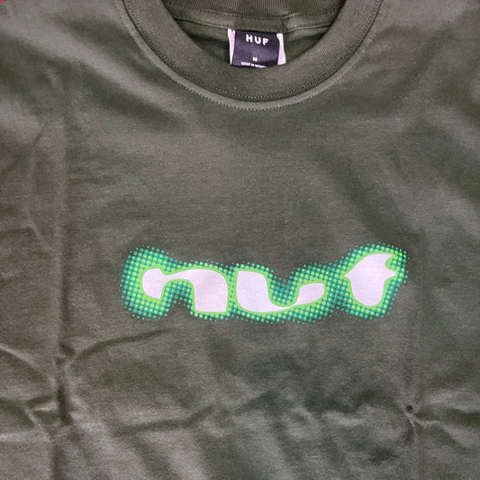 HUF Blur tee Hunter Green