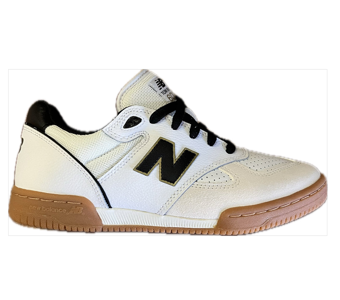 New Balance Numeric 600 Knox White Black - Plus Skateboarding