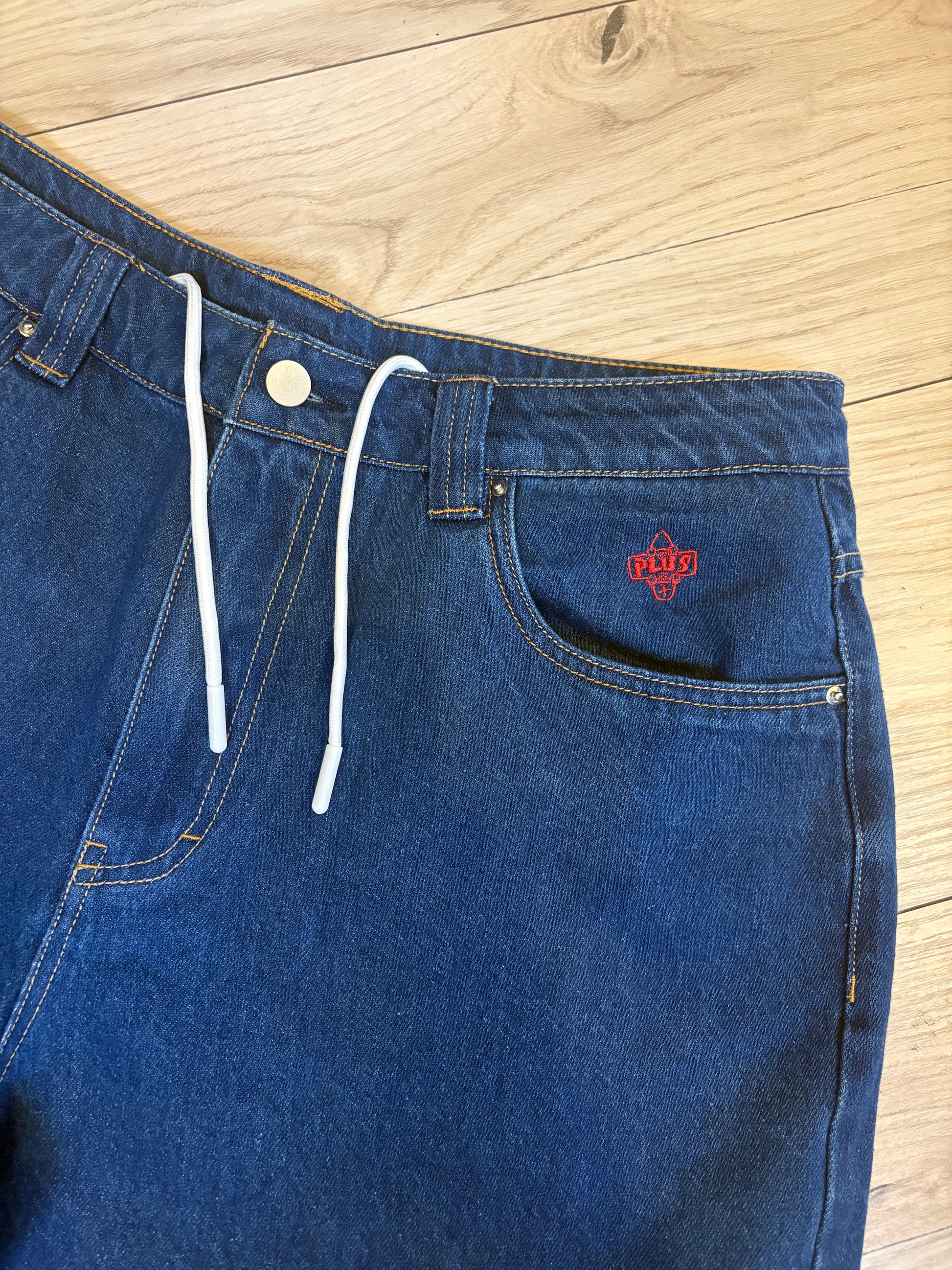 Plus Skateboarding Dark Blue Denim Pants - Plus Skateboarding