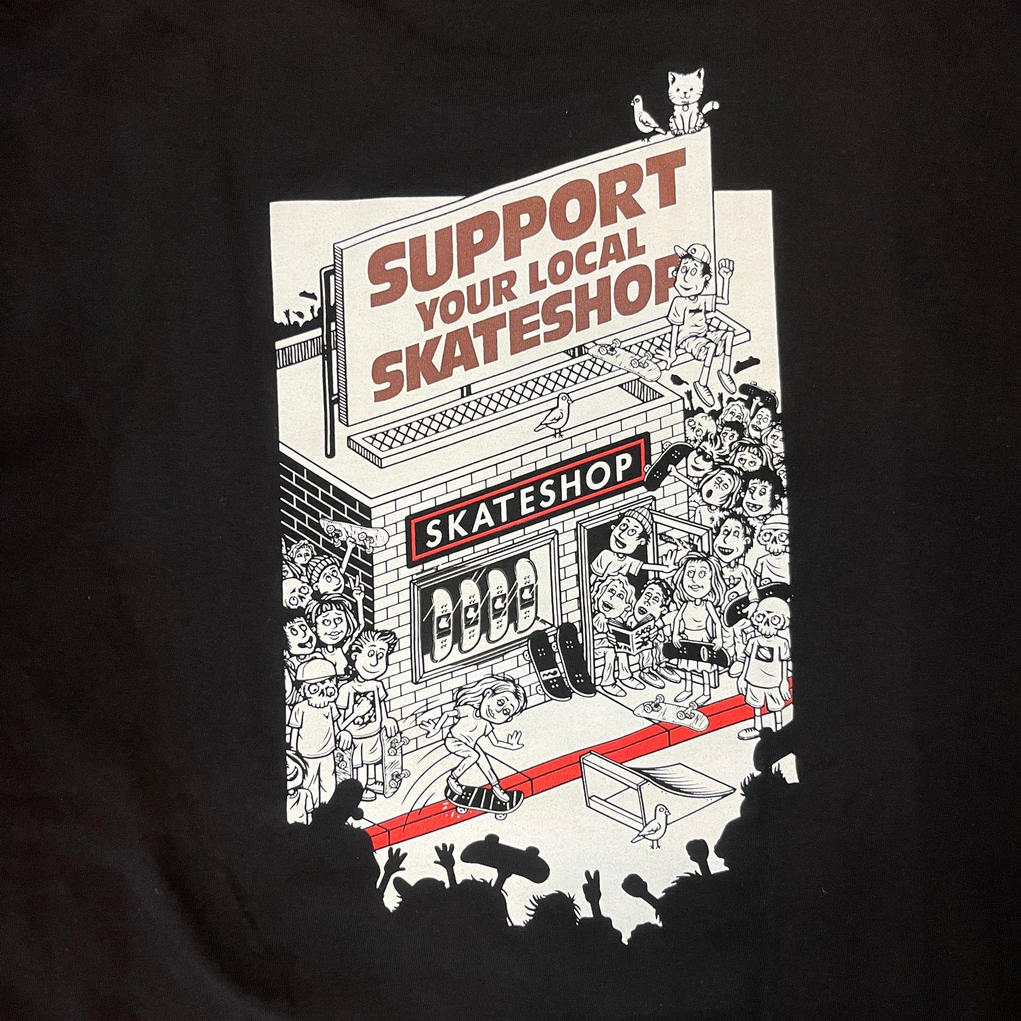 PLUS SkateShop Day T Shirt Script