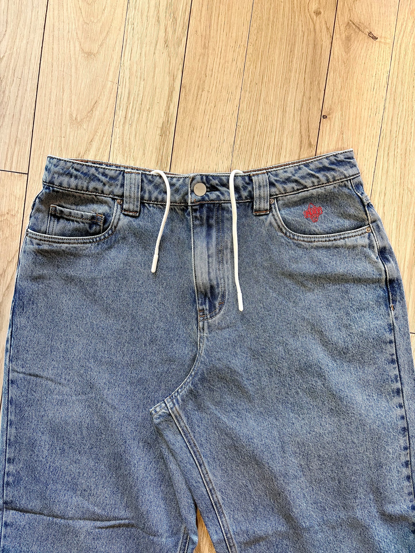 Plus Skateboarding Light Wash Blue Denim Pants