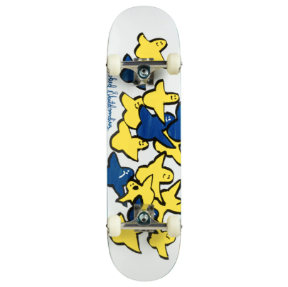 Skateboard Complete with Krooked ghosts graphic