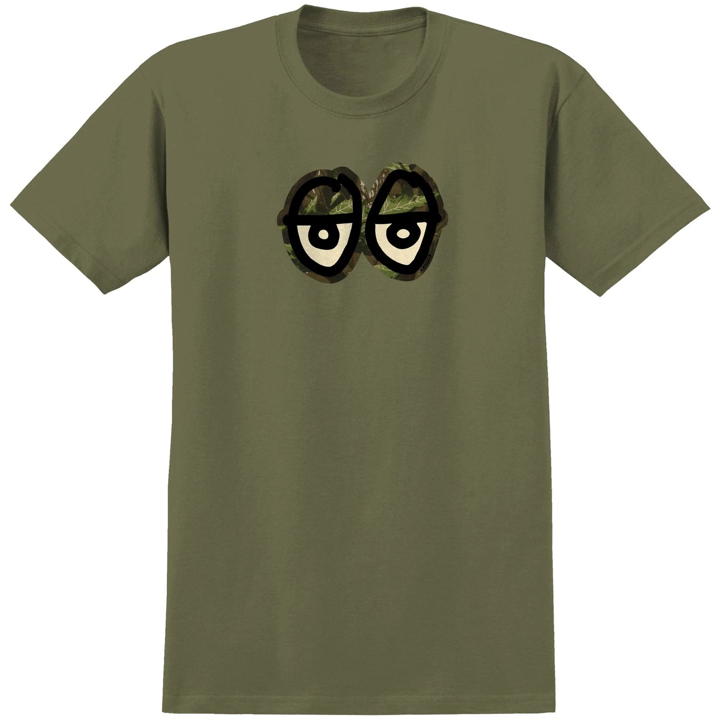 Krooked Eyes Camo Military Tee Green