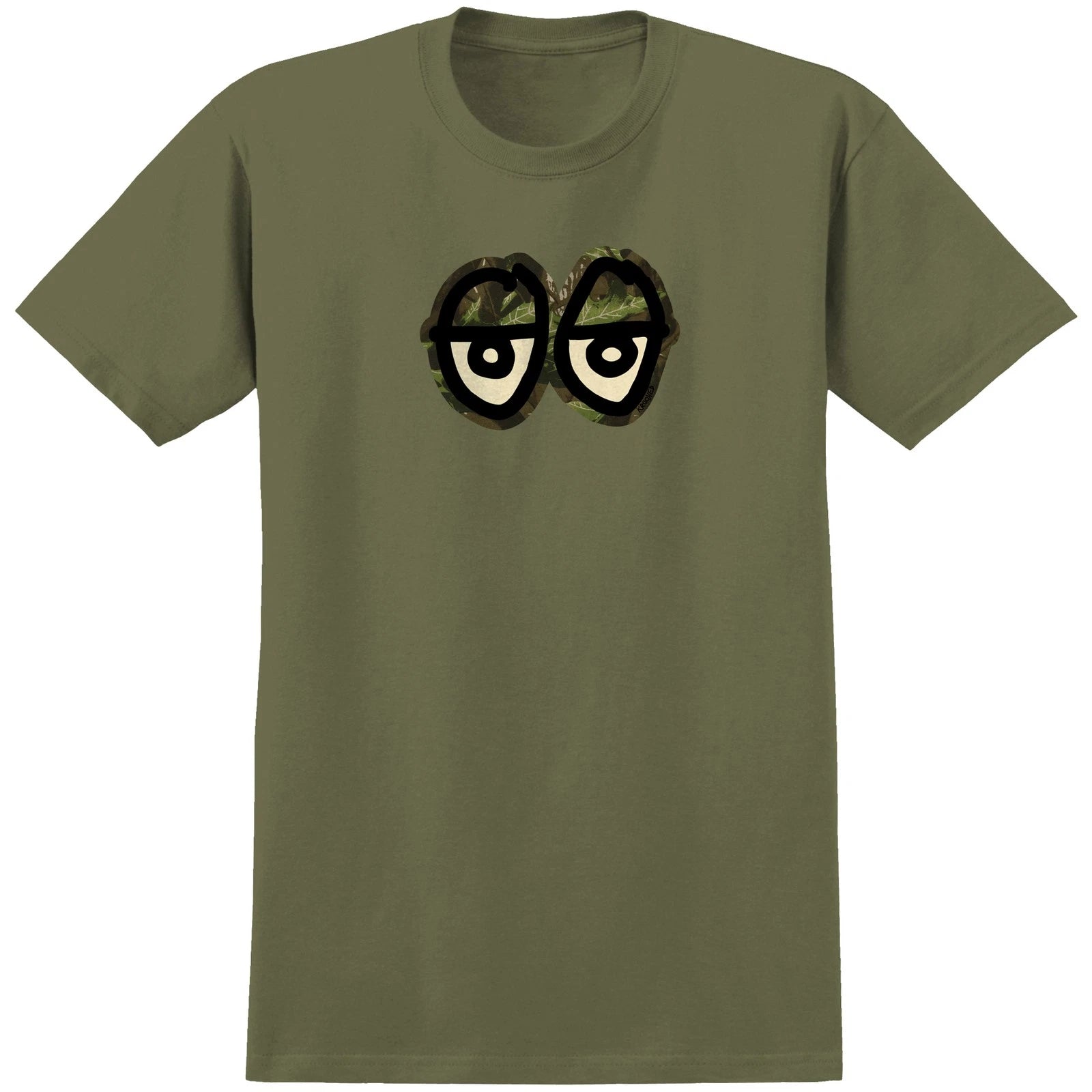 Krooked Eyes Camo Military Tee Green