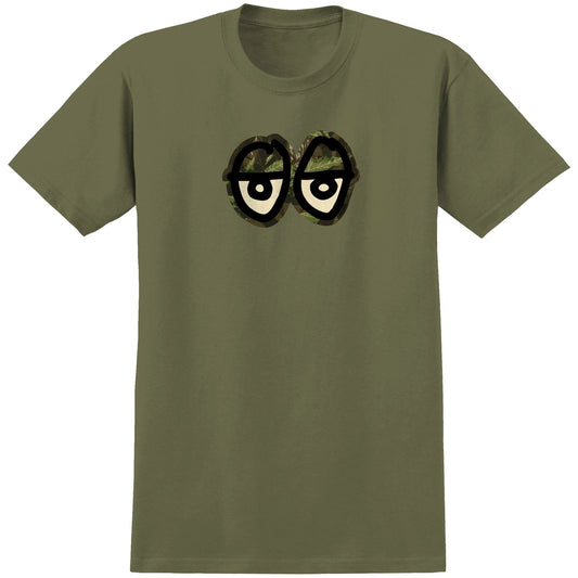 Krooked Eyes Camo Military Tee Green