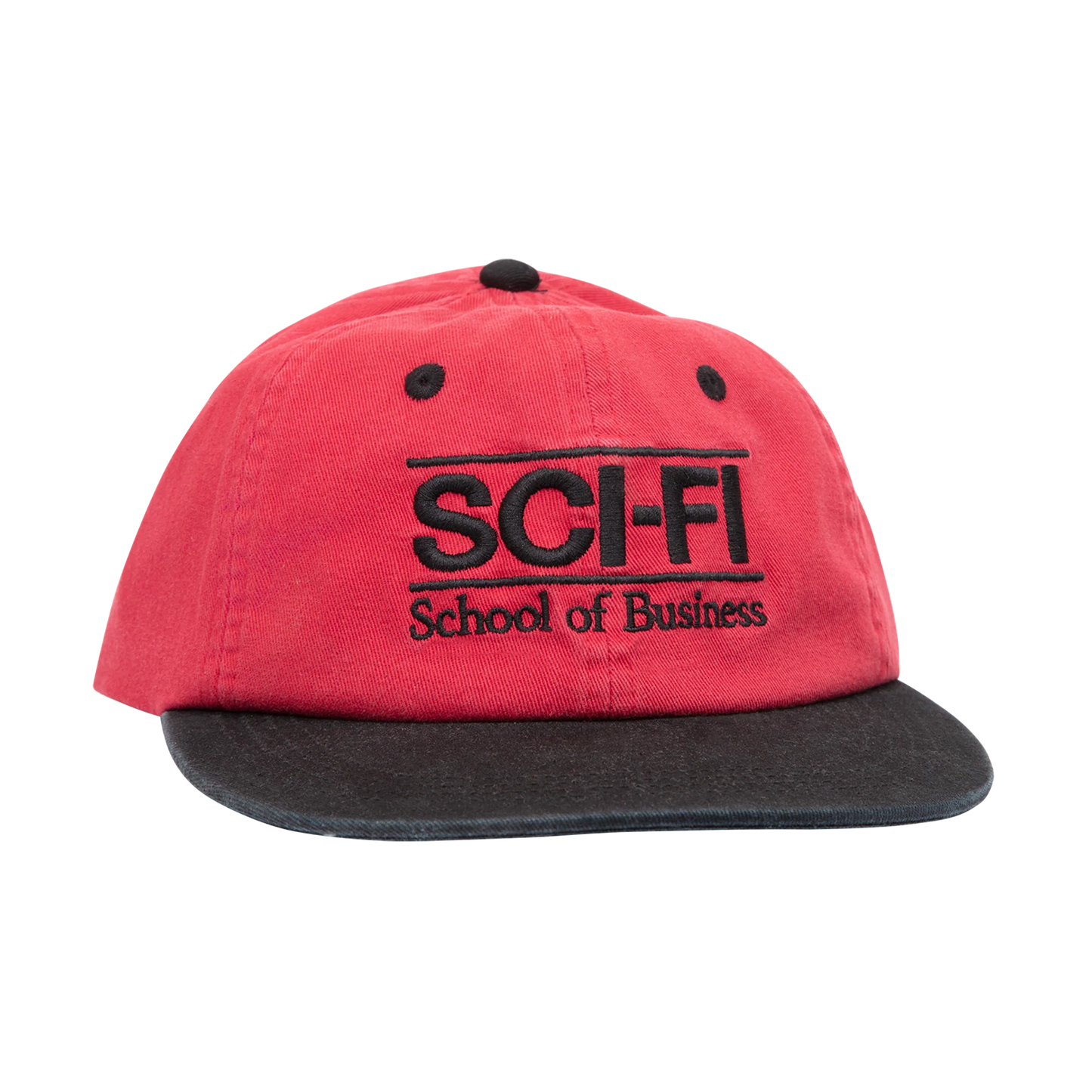 Sci-Fi Fantasy School of Business Hat- Red/Black