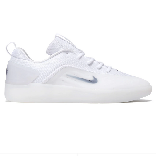 White sneaker on a white background