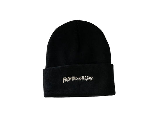 Fucking Awesome Little Stamp Embroidered Beanie (Black)