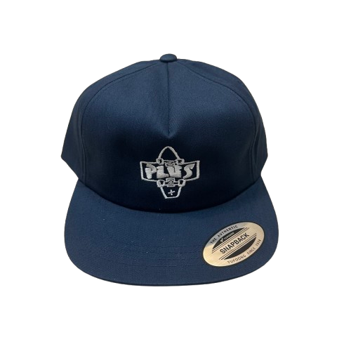 Plus snapback with white plus logo embroidered