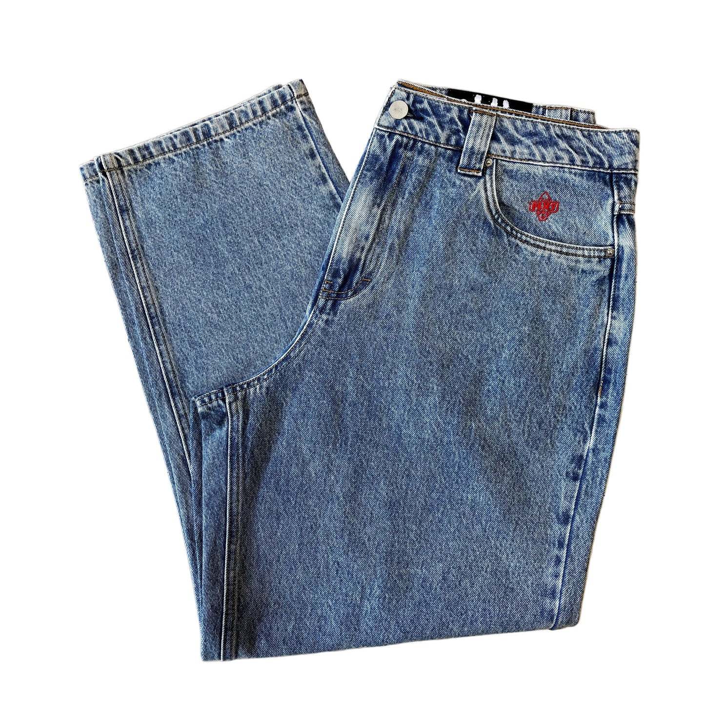 Plus Skateboarding Light Wash Blue Denim Pants