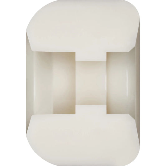 White side section of a wheel on a white background