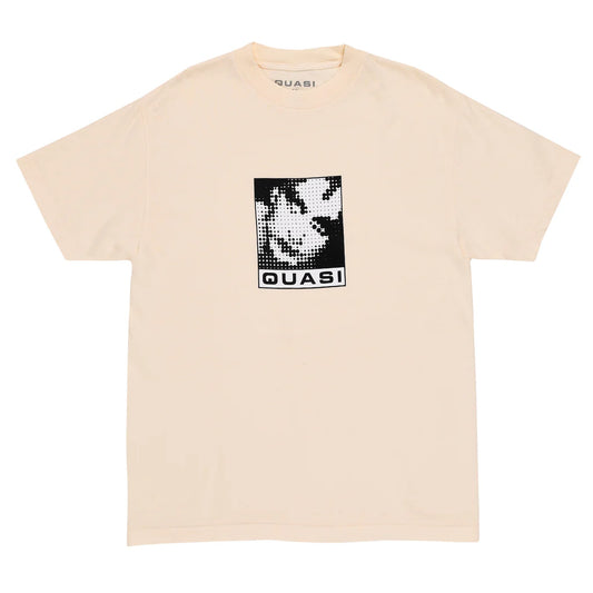Quasi Garment dyed Cream glam Tee