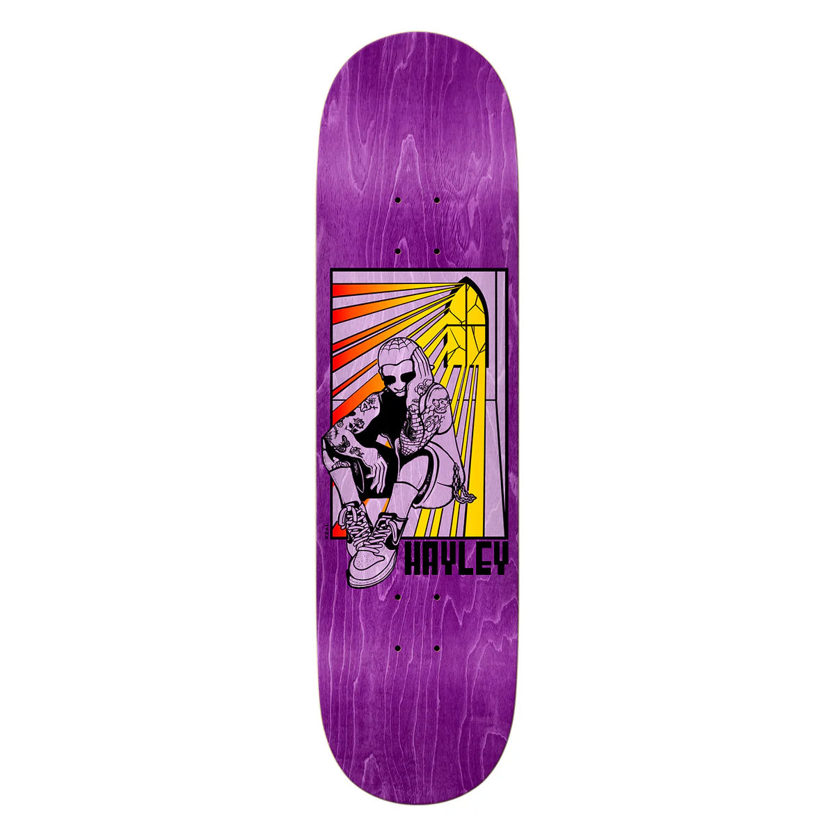 Real Hayley Stained 8.5 Deck on white background