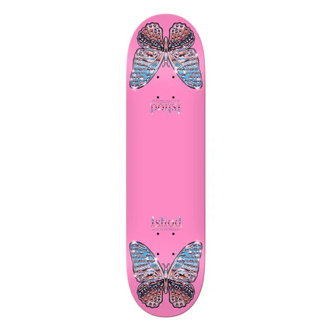 Real Ishod Mariposa Twin pink 8.25 Deck on white background