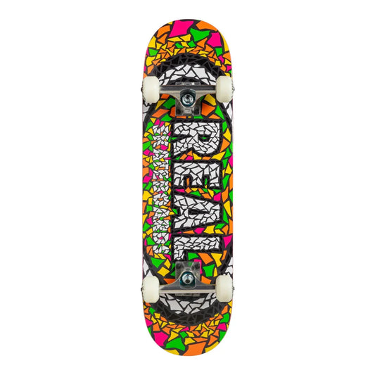 Skateboard complete with mosaic graphic