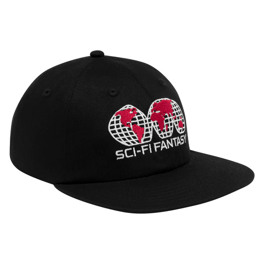 Sci-Fi Fantasy Global Hat (Black/Red)