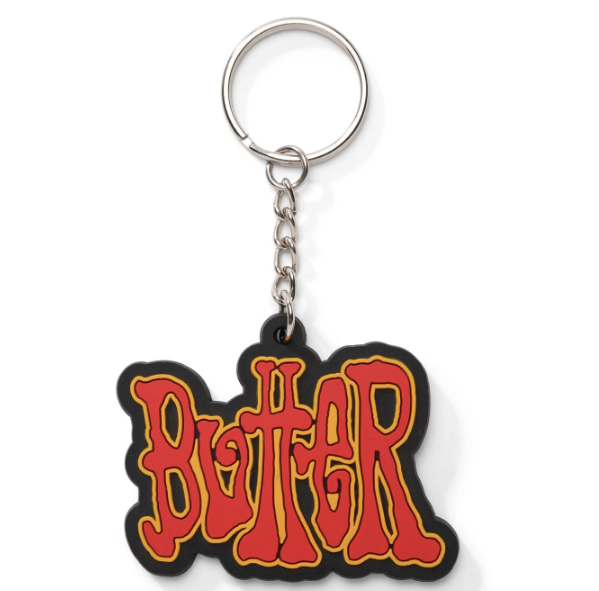 Butter Goods Rubber Key Chain (Red/Yellow)