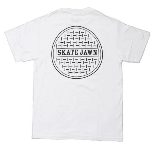Skate Jawn Sewer Cap Tee White