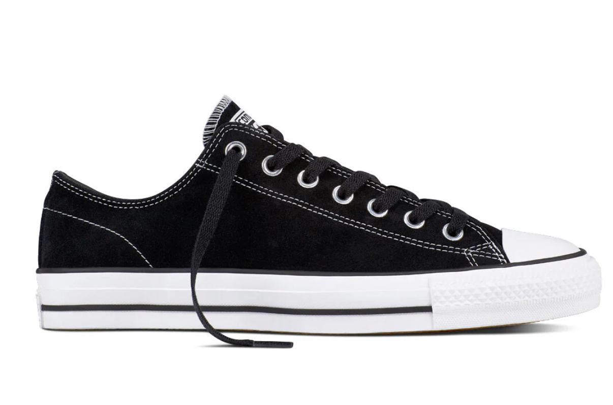 Converse CONS CTAS Pro Suede Low Black/Black/White - Plus Skateboarding