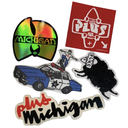 Plus Sticker Pack - Plus Skateboarding
