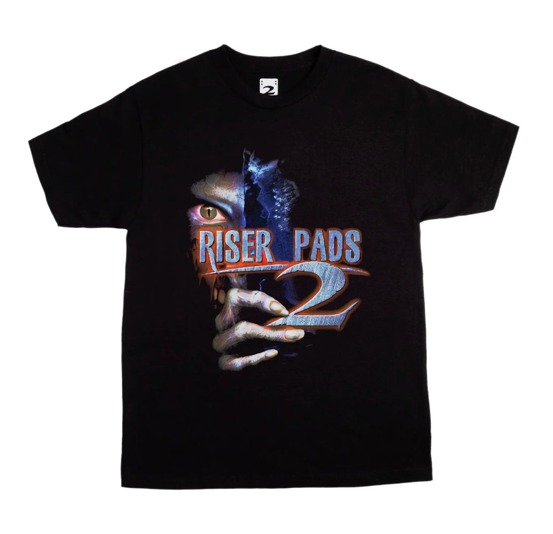 2 Riser Pads Evil T Shirt Black