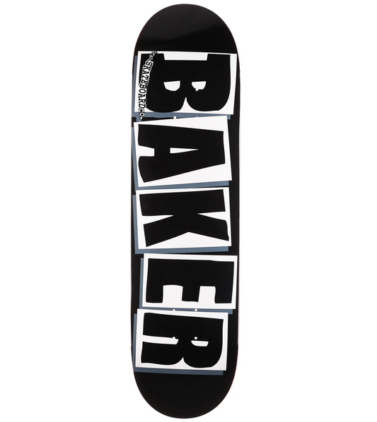 Baker Brand Logo Black White Deck 8.25