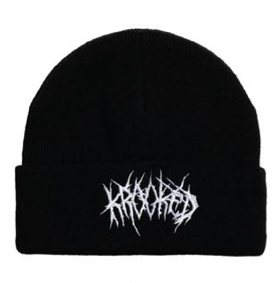 Krooked Beanie Necro Script Black