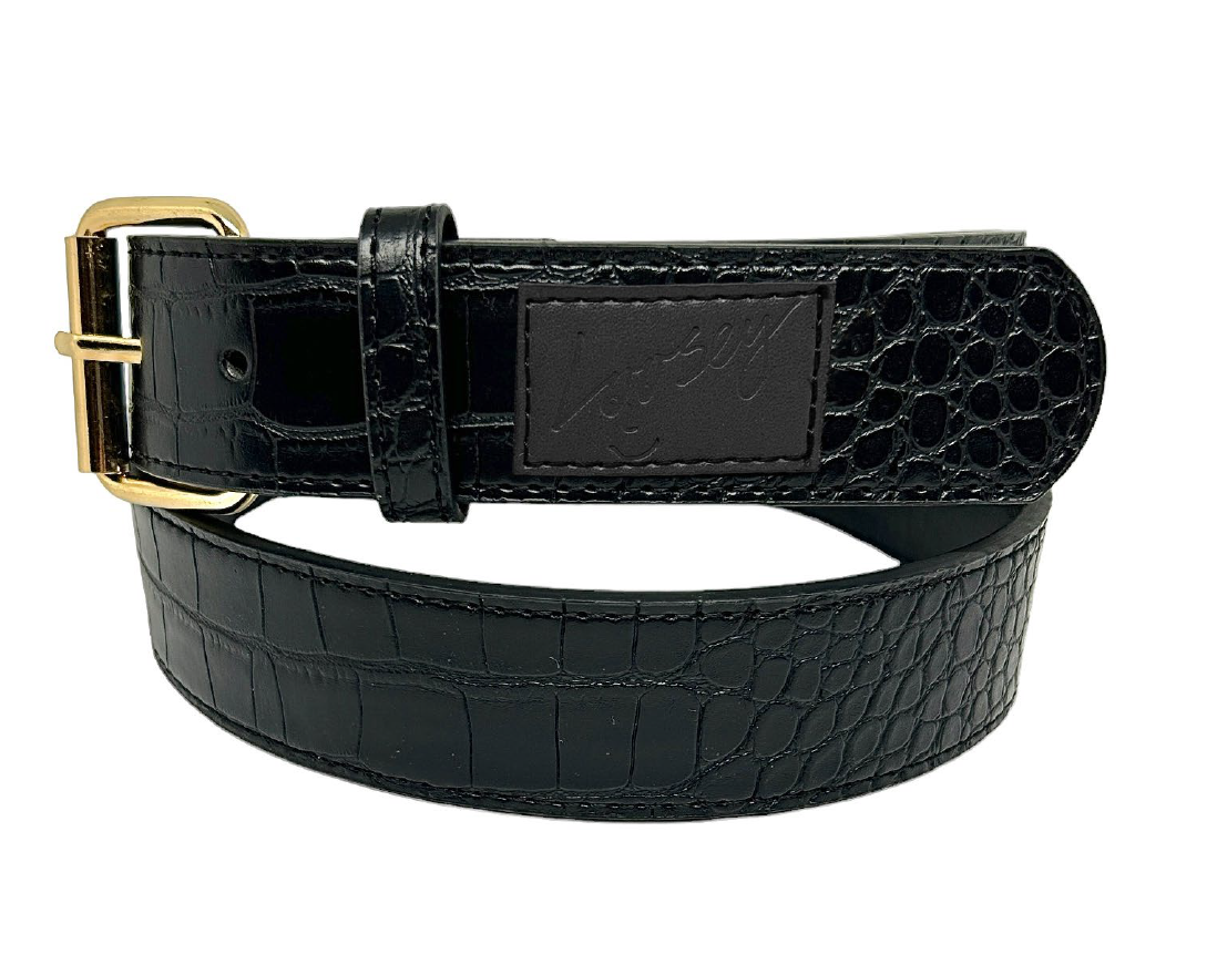 Loosey Black Crock Skin Belt