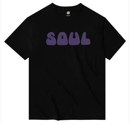 Violet "Soul" T-shirt (Black)