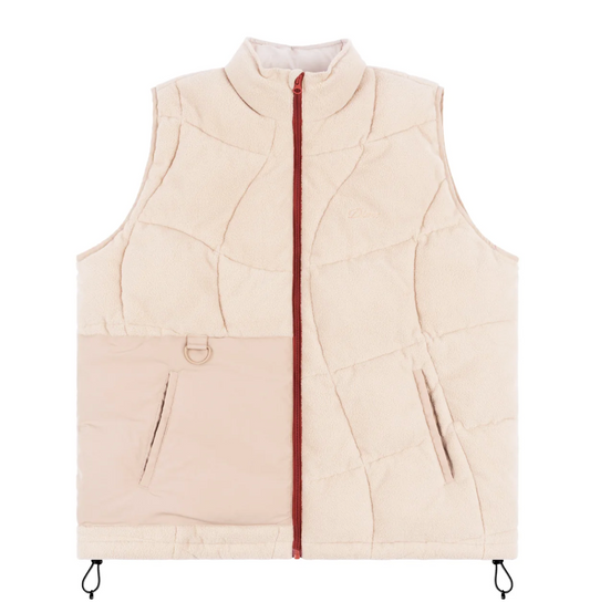 Dime Sleeveless Puffer Tan