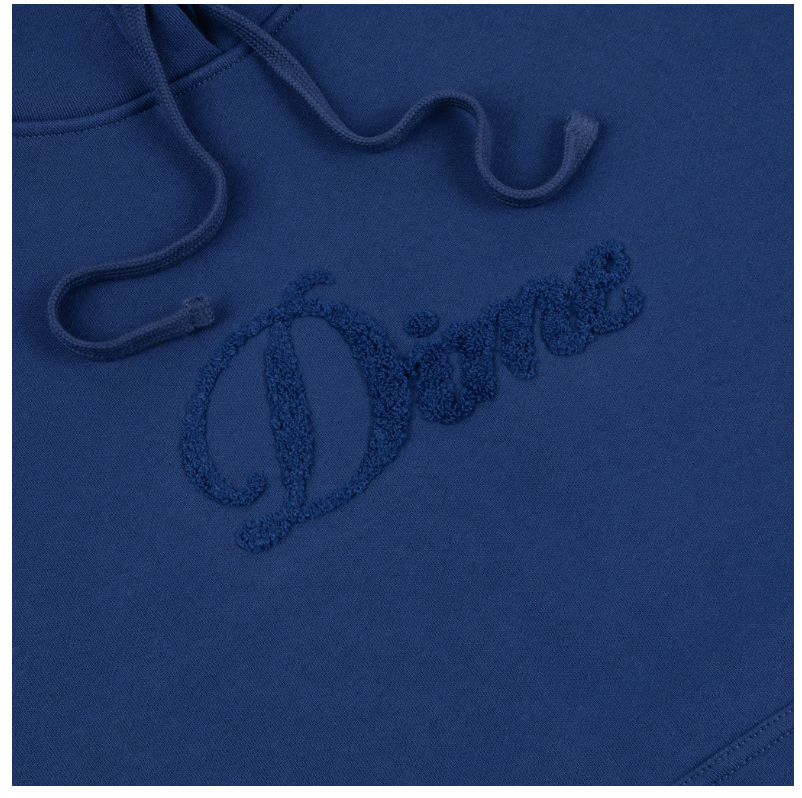 Dime Cursive Logo Hoodie Navy