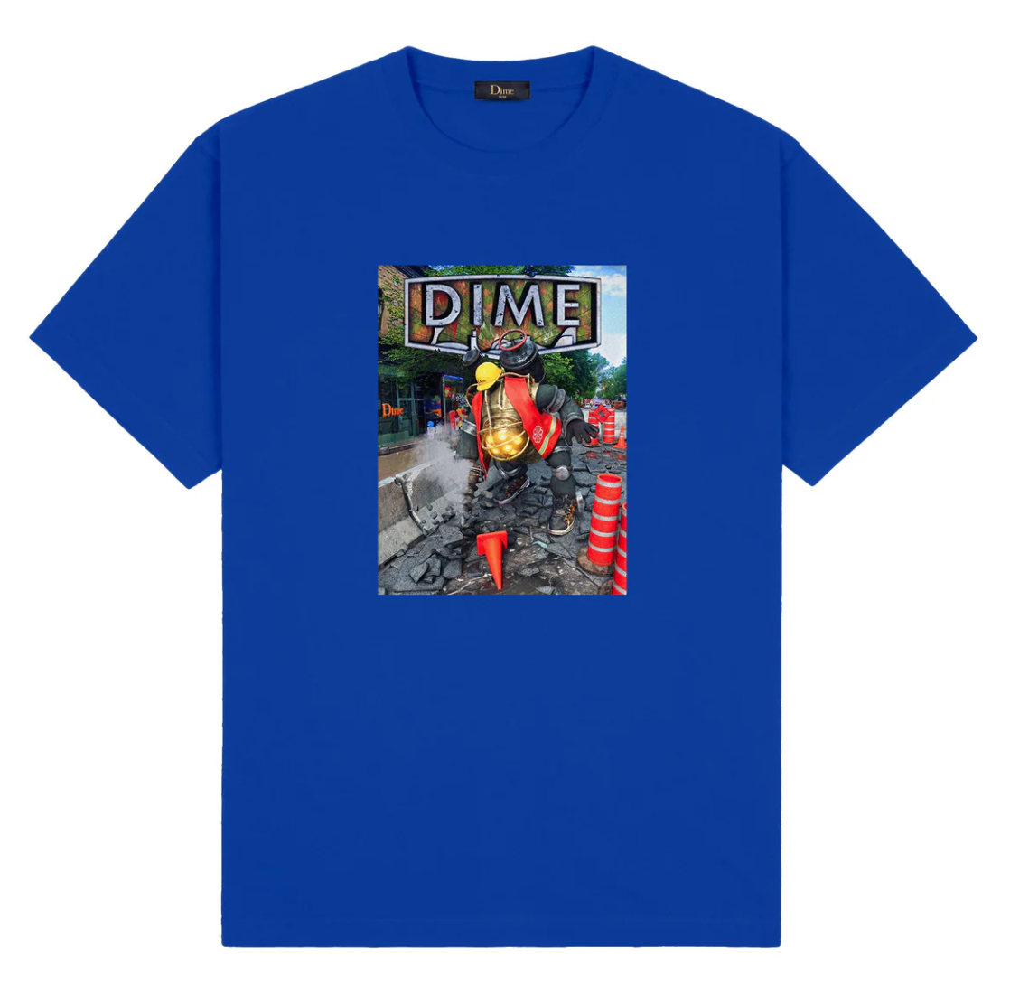 Dime Pothole T Shirt Navy