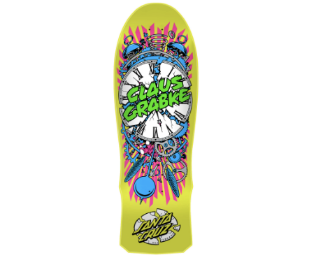 Santa Cruz Reissue Grabke Exploding Clock 10.04in Deck - Plus Skateboarding